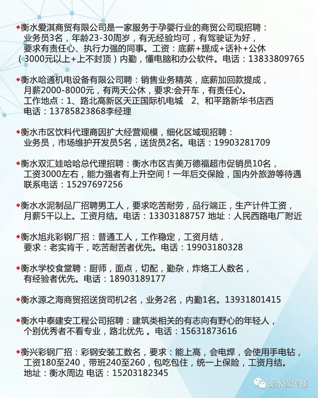 徐水大午最新招聘启事发布